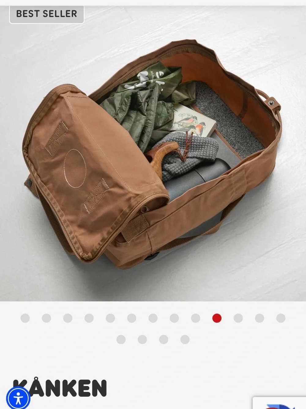 Fjällräven Kånken Classic Backpack Ox Red Everyday School Travel Bag